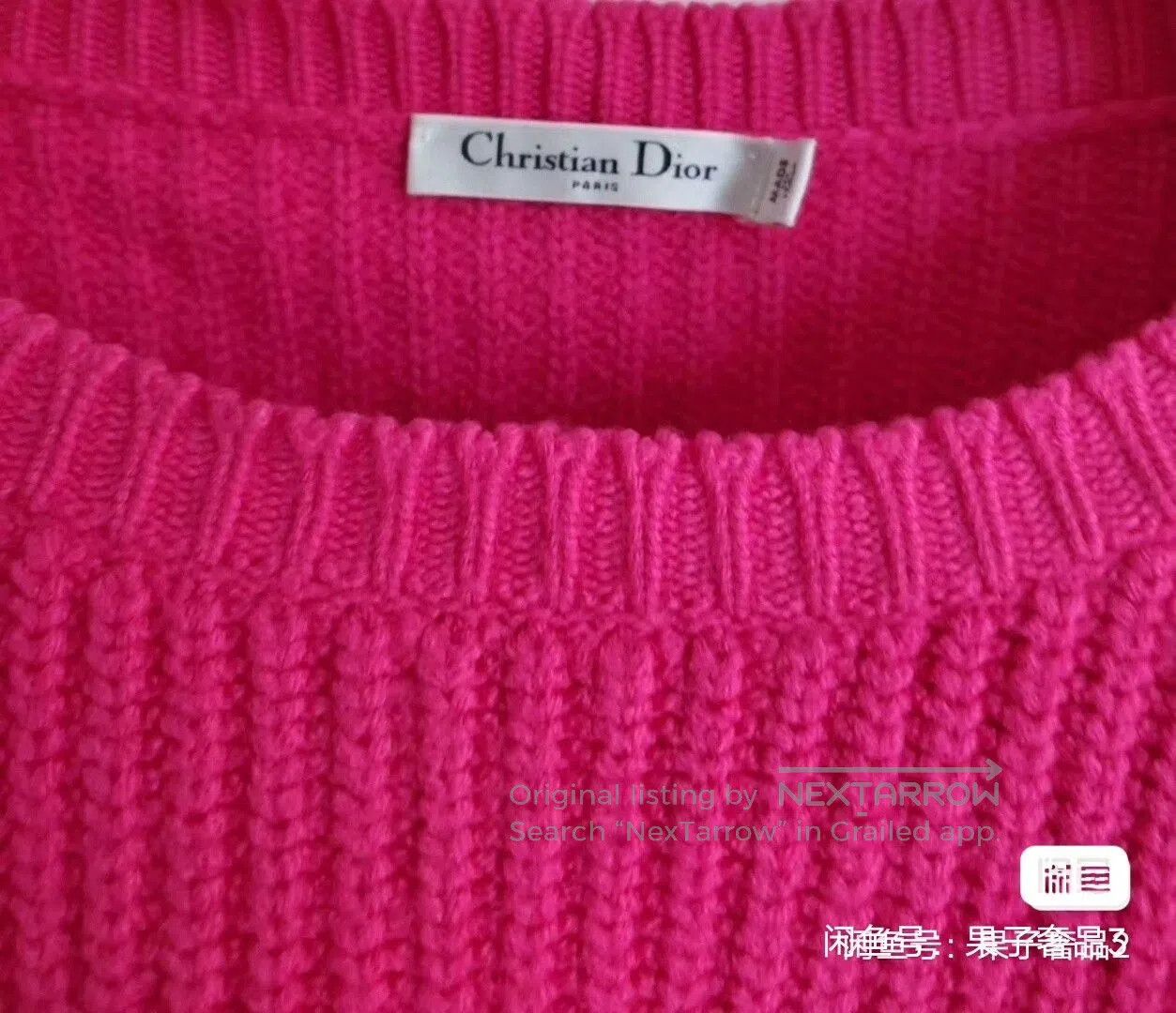 Dior pink cropped Dior sweater. Size S / US 4 / IT 40 - 6 Thumbnail