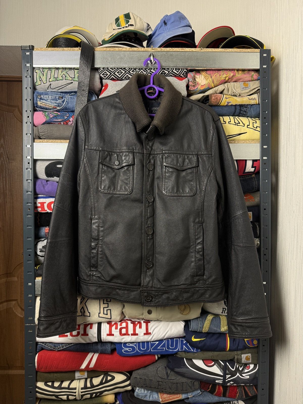 Giorgio Armani Giorgio Armani 90s Vintage Oldschool Leather Jacket