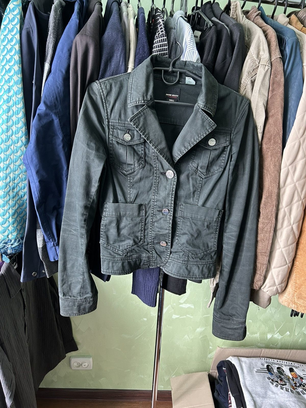 Miss Sixty Miss Sixty Faded Y2K Denim Jacket Avantgarde Style Size S Size S / US 4 / IT 40 - 4 Thumbnail