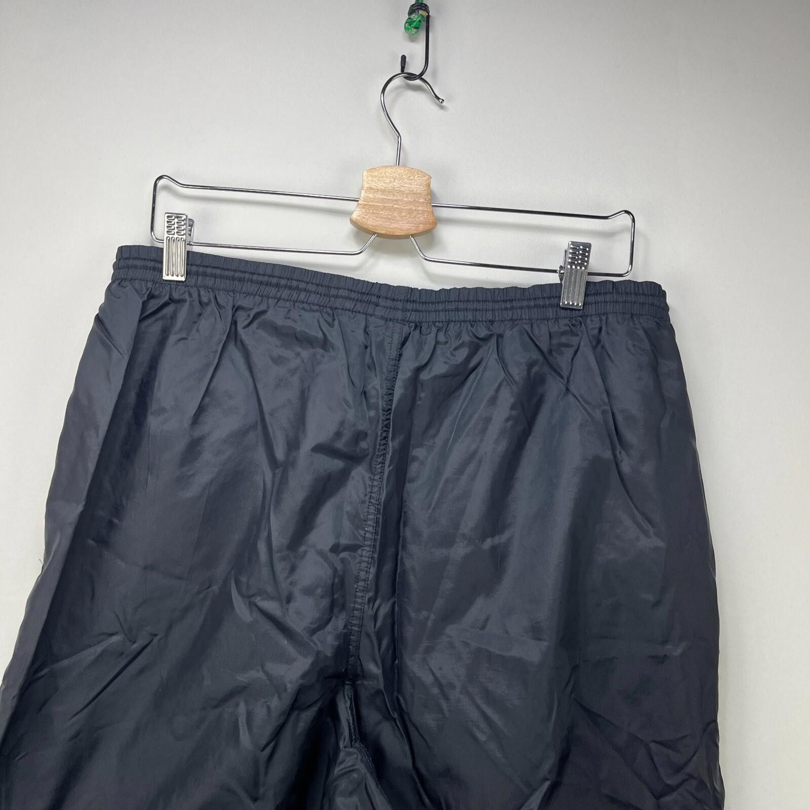 Nike Vintage 90s Nike Windbreaker Pants Black Swoosh XL Blue Size US 36 / EU 52 - 12 Thumbnail