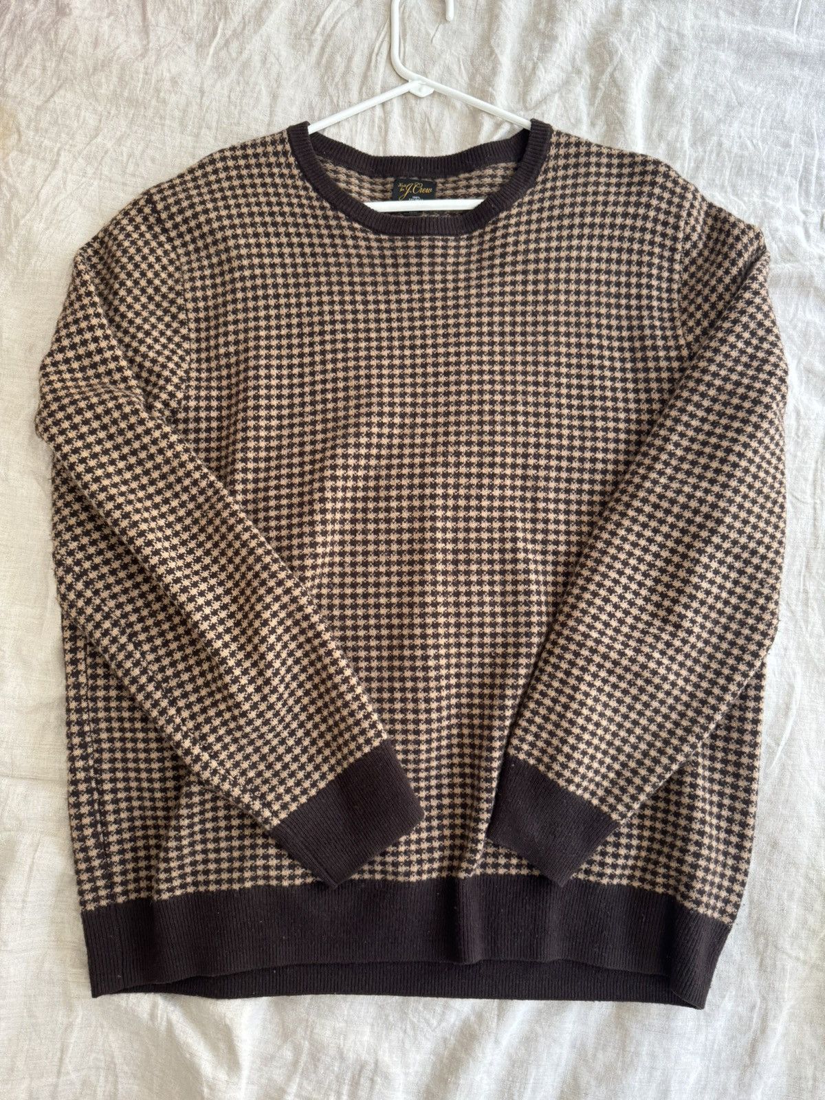 J Crew Checkered Cashmere