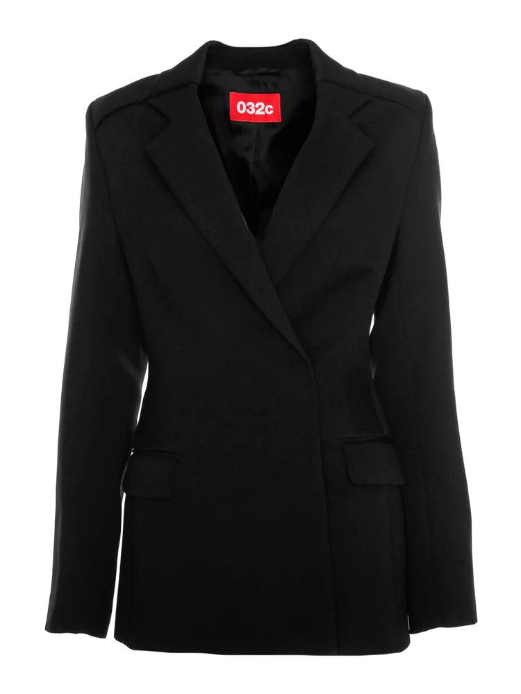 032c o1mle1125 Clepsydra Tailored Jacket in Black Size S / US 4 / IT 40 - 1 Thumbnail