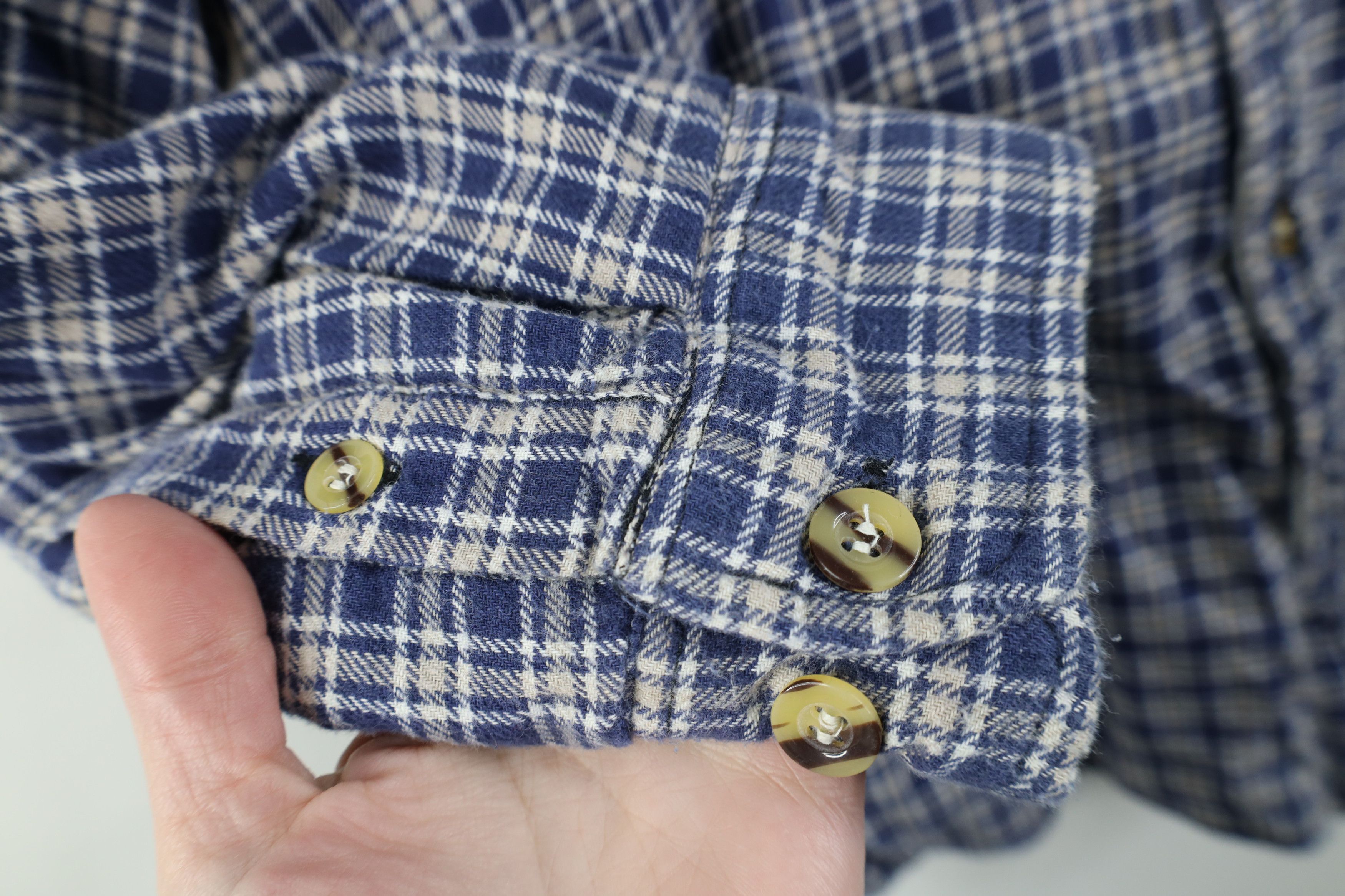 Vintage Vintage 90s Streetwear Waffle Lined Flannel Shirt Jacket Size US L / EU 52-54 / 3 - 5 Thumbnail