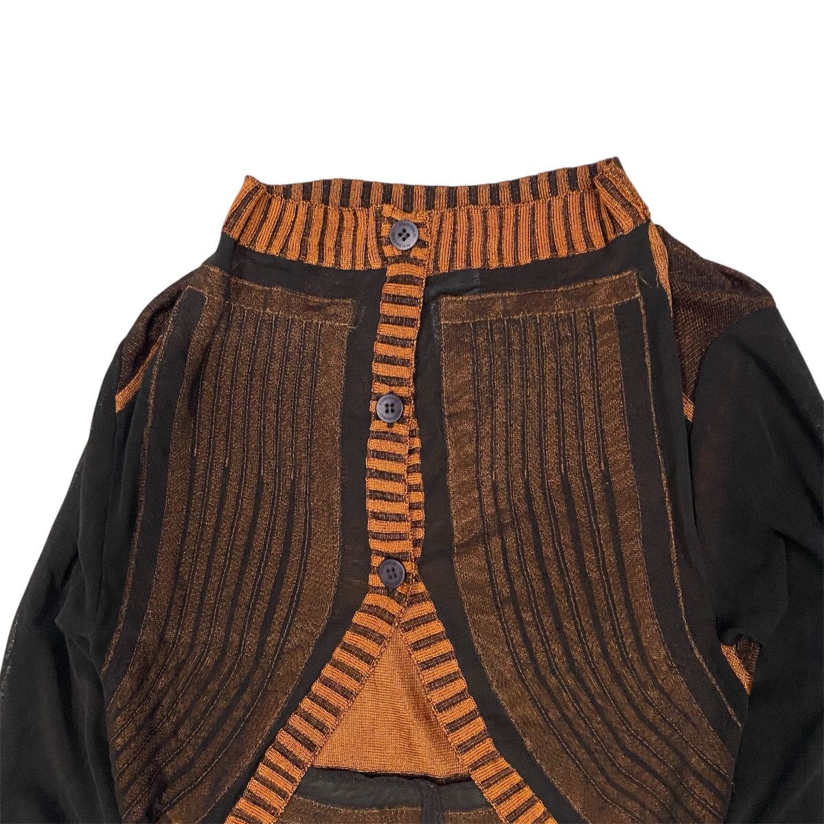 Hiroko Koshino Homme ‼️LAST DROP‼️Hiroko Koshino Cropped Panel Knit Jacket Size XS / US 0-2 / IT 36-38 - 11 Thumbnail