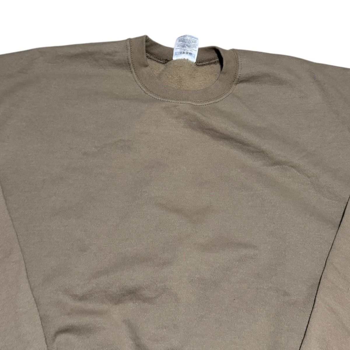 Jerzees Vintage 90s Jerzees Tan Blank Crewneck Sweatshirt Men's 2XL Size US XXL / EU 58 / 5 - 2 Thumbnail