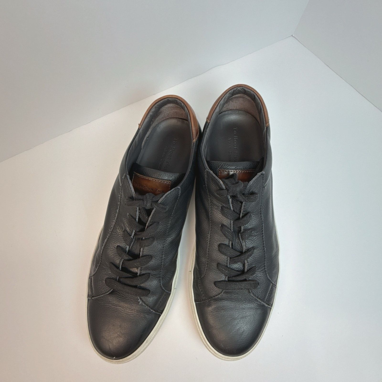 To Boot New York To Boot New York Men's Knox Leather Sneakers | Black | 11 Size US 11 / EU 44 - 3 Thumbnail