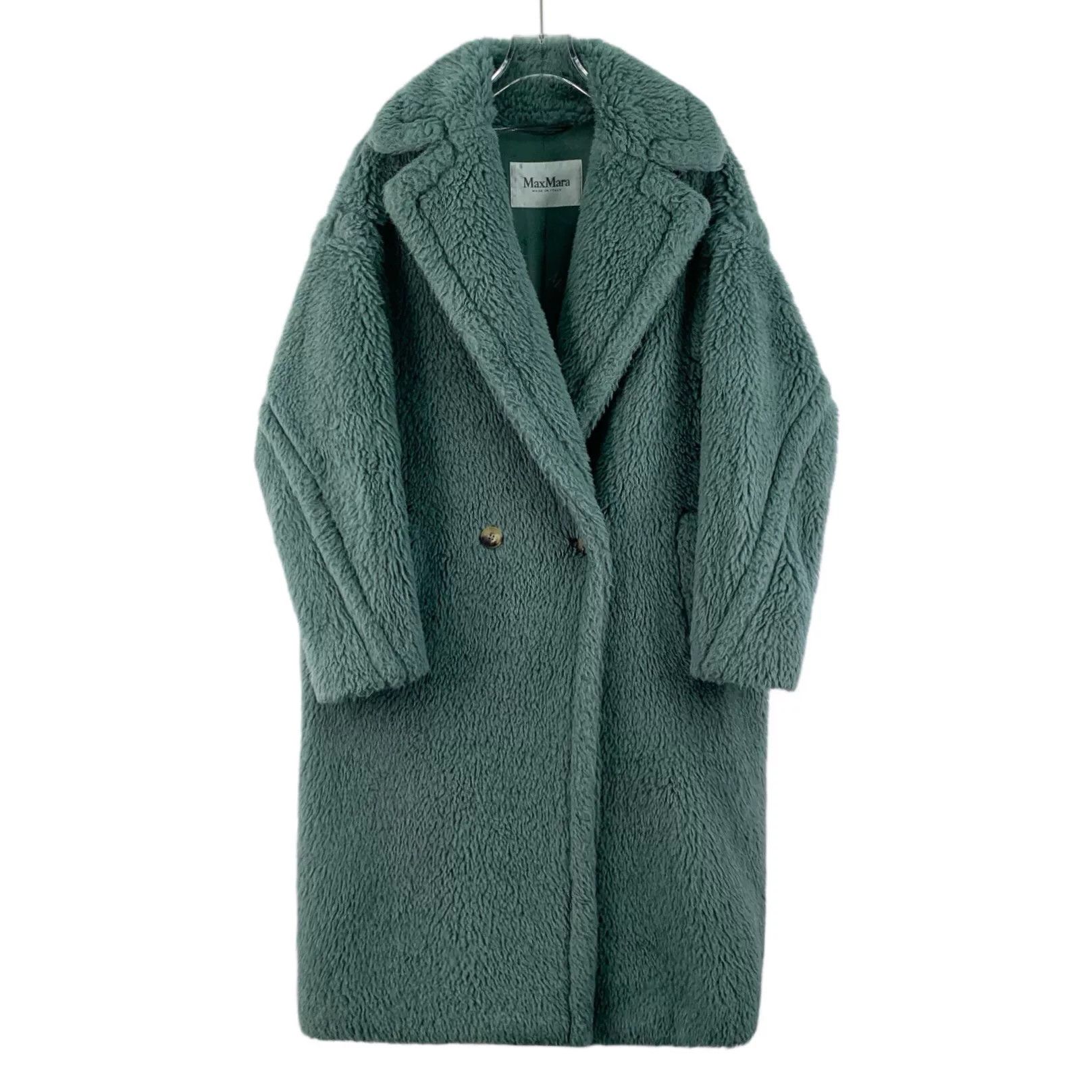 Max Mara maxmara teddy green double-breasted coat Size US XS / EU 42 / 0 - 1 Thumbnail