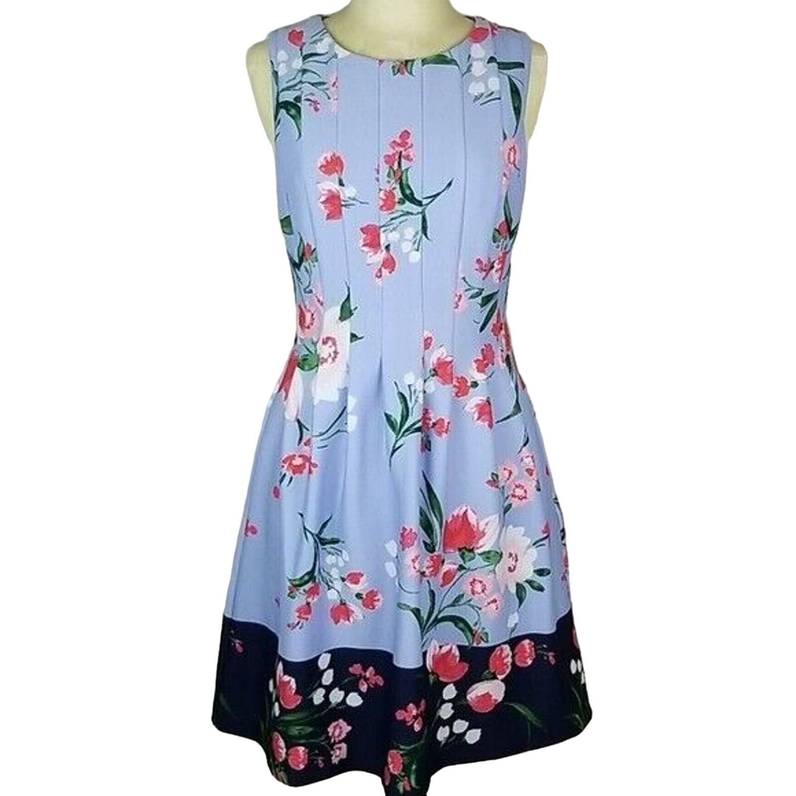 Vince Camuto Vince Camuto Womens Floral Fit and Flare Dress Sz 6 Wedding Size M / US 6-8 / IT 42-44 - 2 Thumbnail