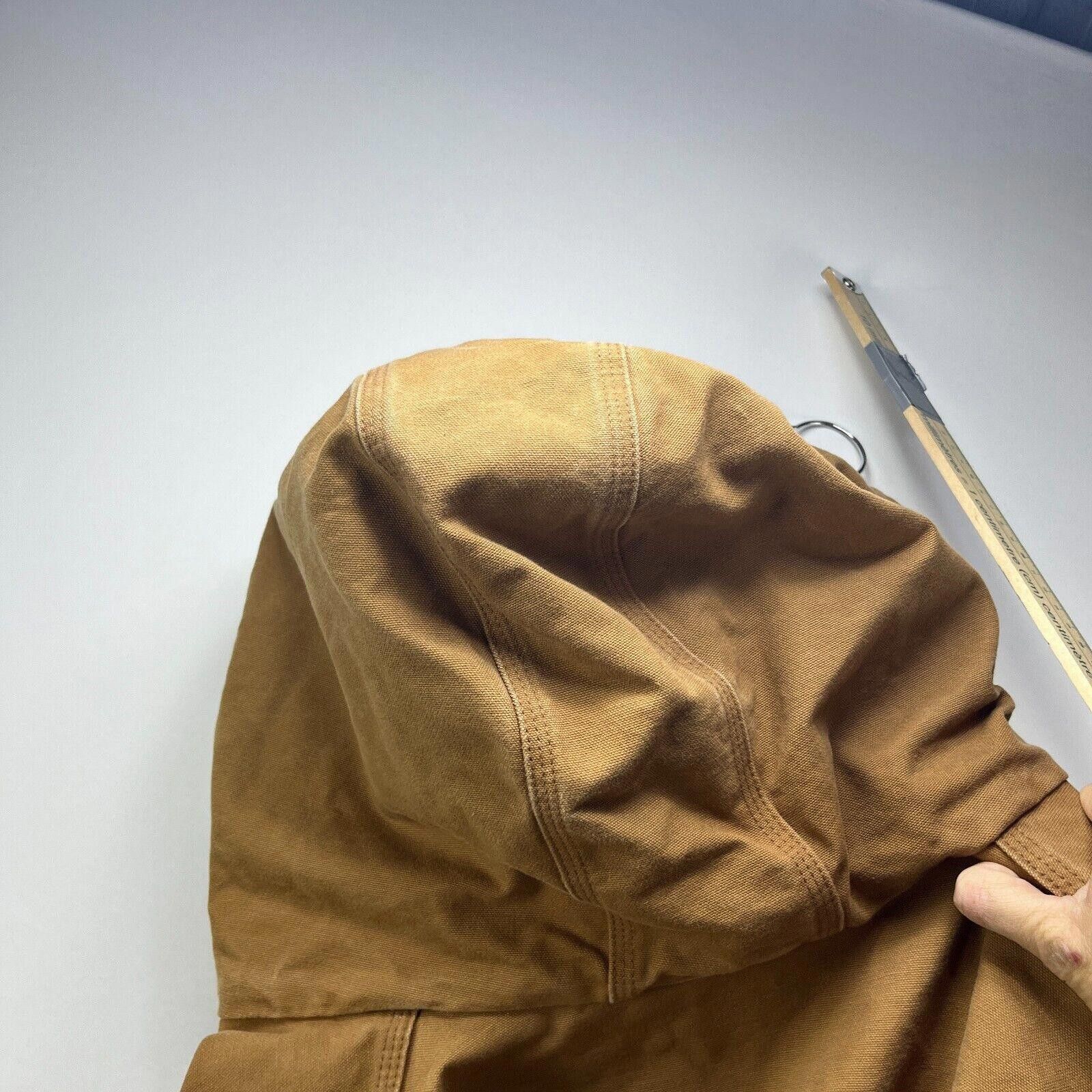 Carhartt Vintage 90s Carhartt Zip up Hooded Jacket 4XL J131 Brown Size US XXL / EU 58 / 5 - 10 Thumbnail