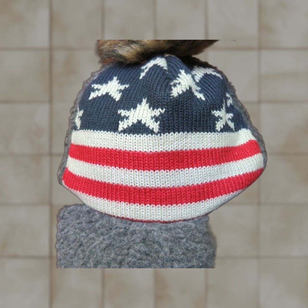 Vintage VINTAGE David & Young D&Y New snapback hat trucker USA Flag Warm Winter Faux Fur Cap Denim Blue Large Men’s Womens? Size ONE SIZE - 1 Thumbnail