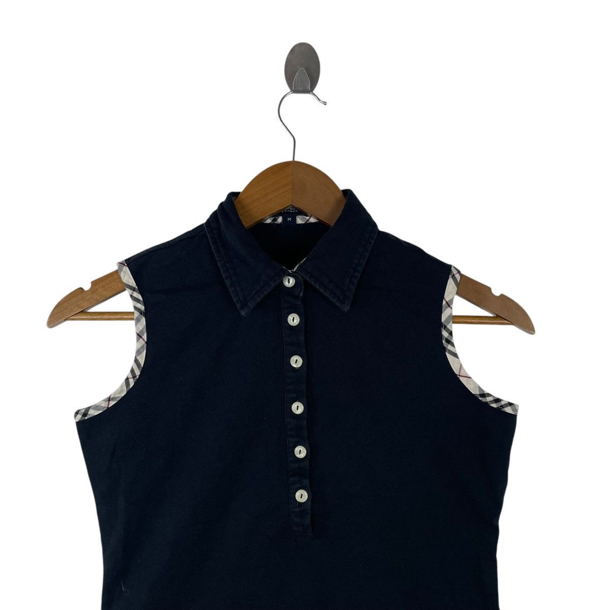 Burberry Burberry London Nova Check Sleeveles Polo Shirt Size M / US 6-8 / IT 42-44 - 2 Thumbnail