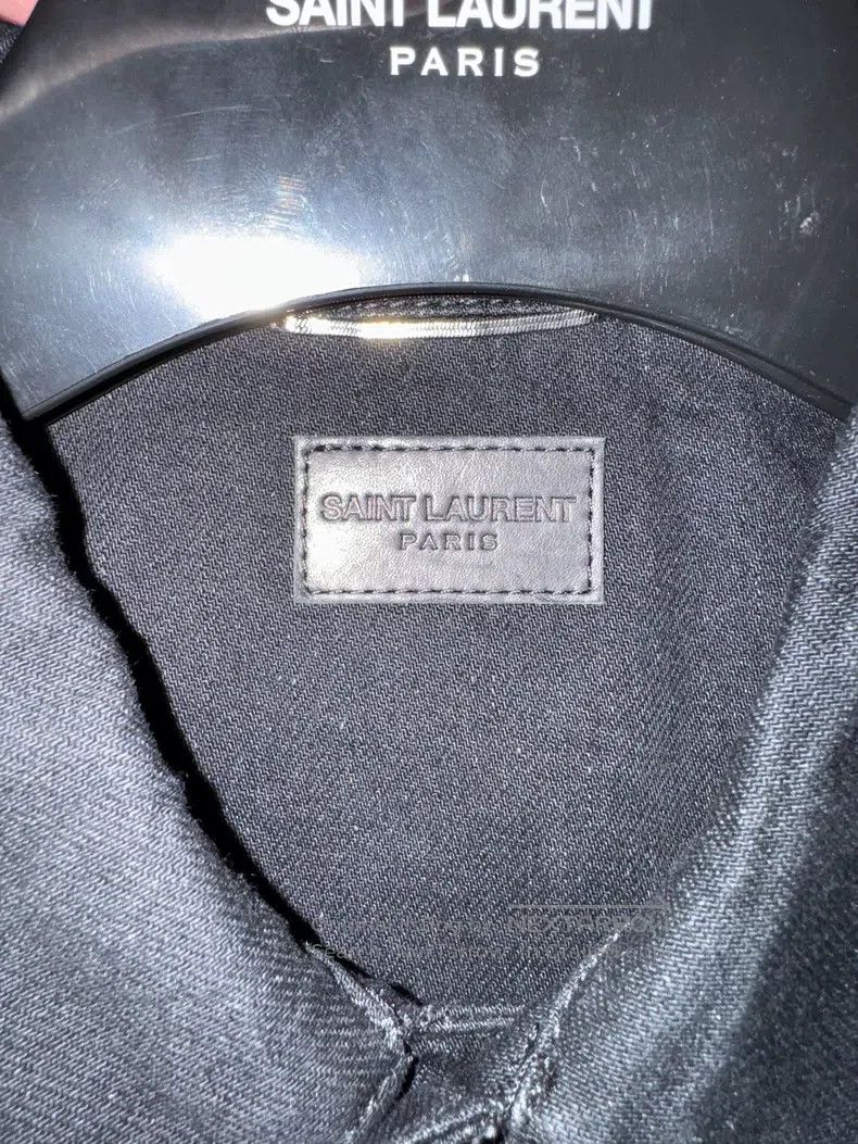 Saint Laurent Paris Saint Laurent Paris Black Men's Denim Jacket Size US L / EU 52-54 / 3 - 4 Thumbnail