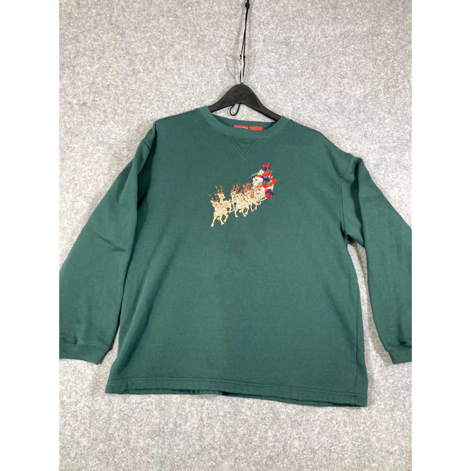 Vintage Rudolph The Red Nosed Reindeer Christmas Sweatshirt Womens Large Green Size L / US 10 / IT 46 - 3 Thumbnail