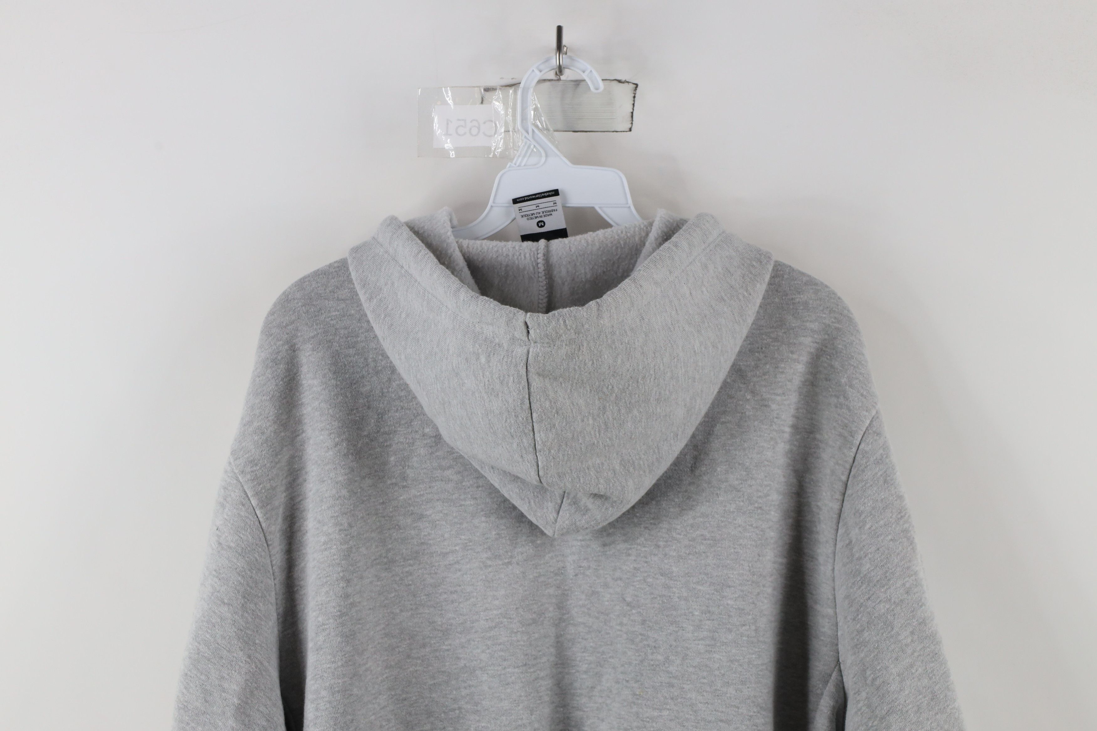 Nike Vintage Nike Center Swoosh Hoodie Sweatshirt Heather Gray Size US M / EU 48-50 / 2 - 13 Thumbnail