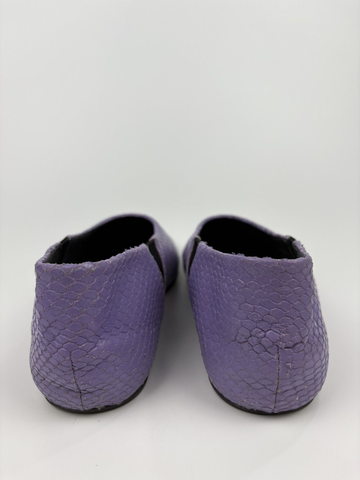 Dries Van Noten Lavander Snakeskin Flats Size US 6 / IT 36 - 4 Thumbnail