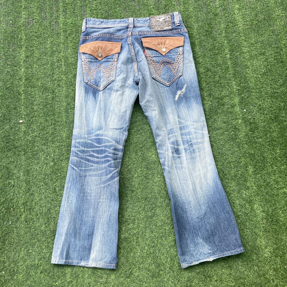 Edwin EDWIN XV FLARED RIPPED JEANS Size US 34 / EU 50 - 2 Thumbnail