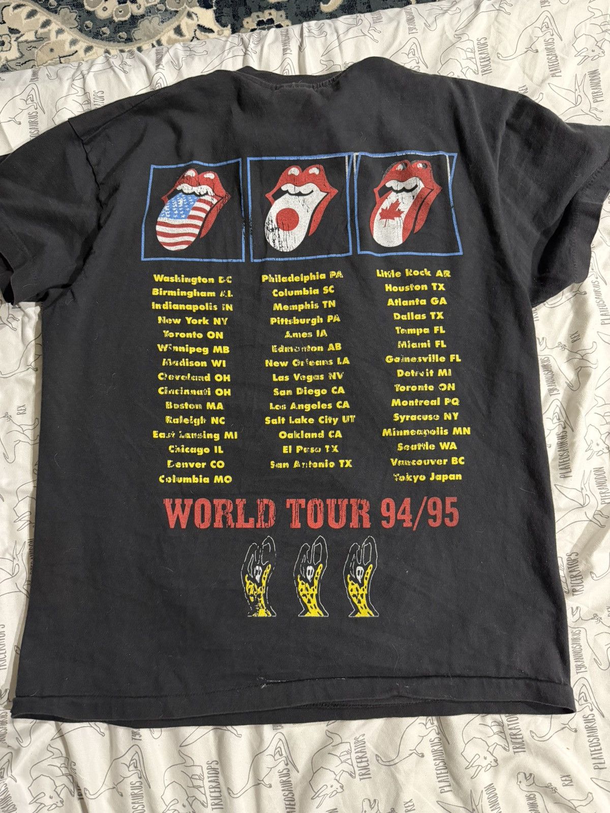 Vintage 1994 rolling stones world tour tee shirt Size US L / EU 52-54 / 3 - 2 Thumbnail
