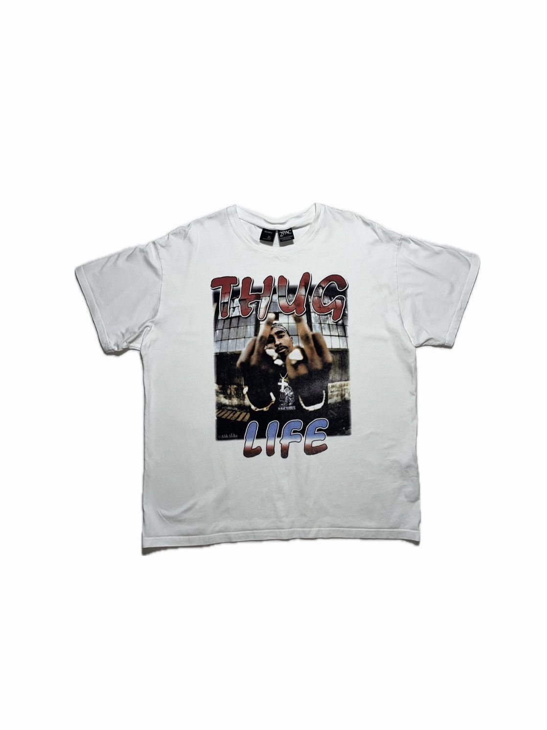 Rap Tees Tupac THUG LIFE 2Pac Rap Hiphop Tee Size US L / EU 52-54 / 3 - 1 Thumbnail