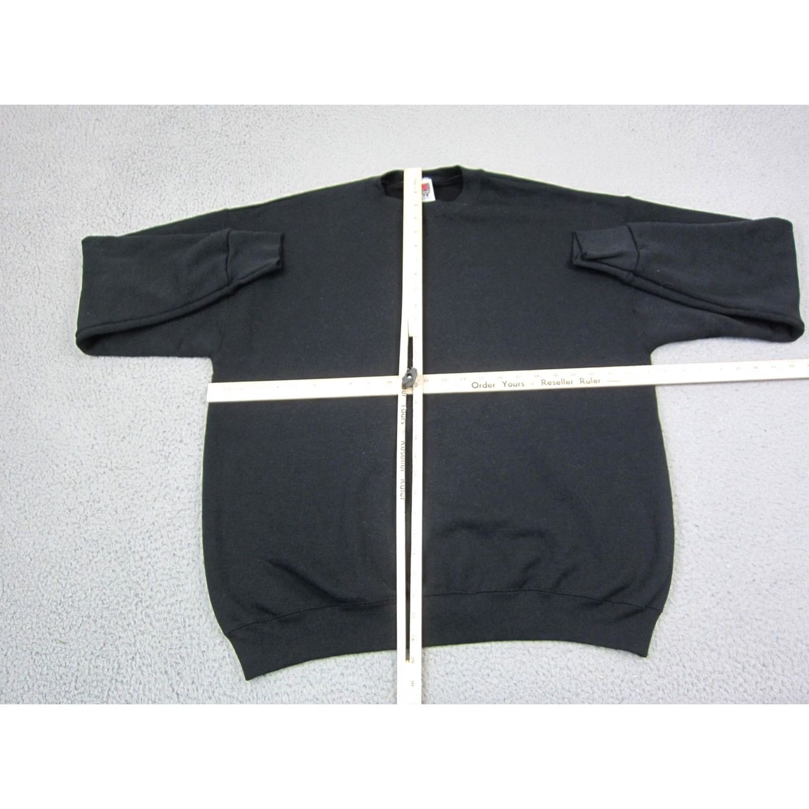 Fruit Of The Loom VINTAGE Fruit of the Loom Sweatshirt Adult XL Black Blank 90s Mens Pullover Size US XL / EU 56 / 4 - 6 Thumbnail
