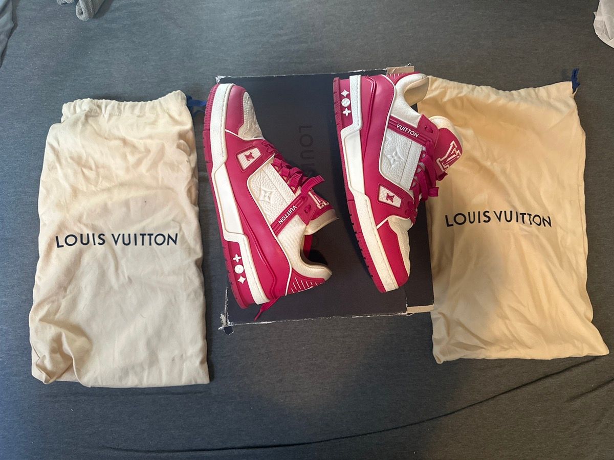 Louis Vuitton LV Trainer Fluroescent Pink 1A8KJQ