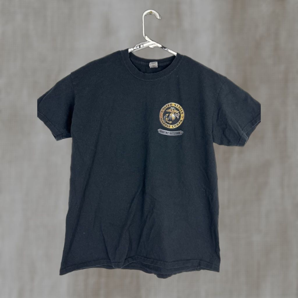 Gildan VINTAGE Mens Large Short Sleeve T Shirt United States Marines Black Proud To Have Served Size US L / EU 52-54 / 3 - 1 Thumbnail