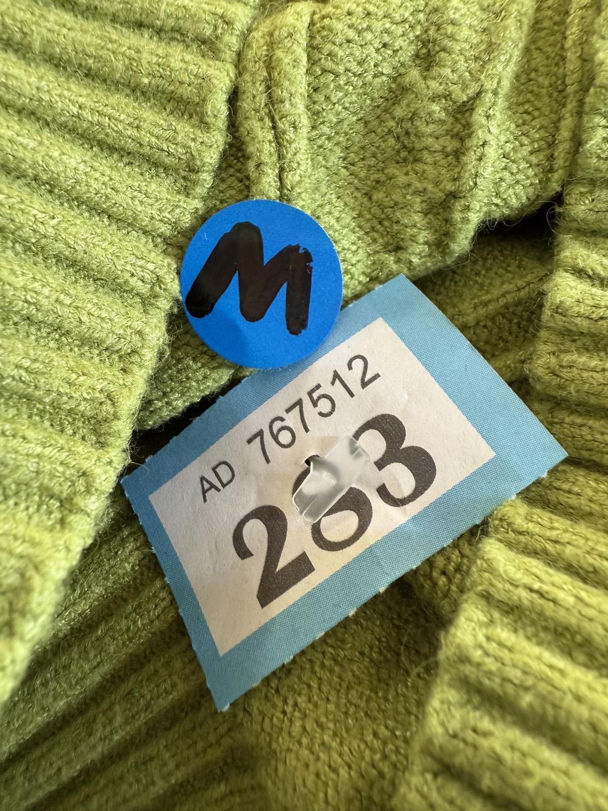 Unknown London Green Cable Knit Turtleneck Sweater Size M / US 6-8 / IT 42-44 - 4 Thumbnail