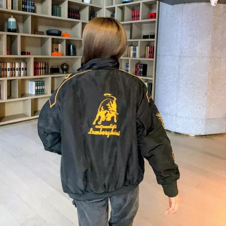 Lamborghini 🔥💥 LAMBORGHINI 💀💸 Unisex Racing Jacket Y2K Retro Coats Size US XXL / EU 58 / 5 - 4 Thumbnail