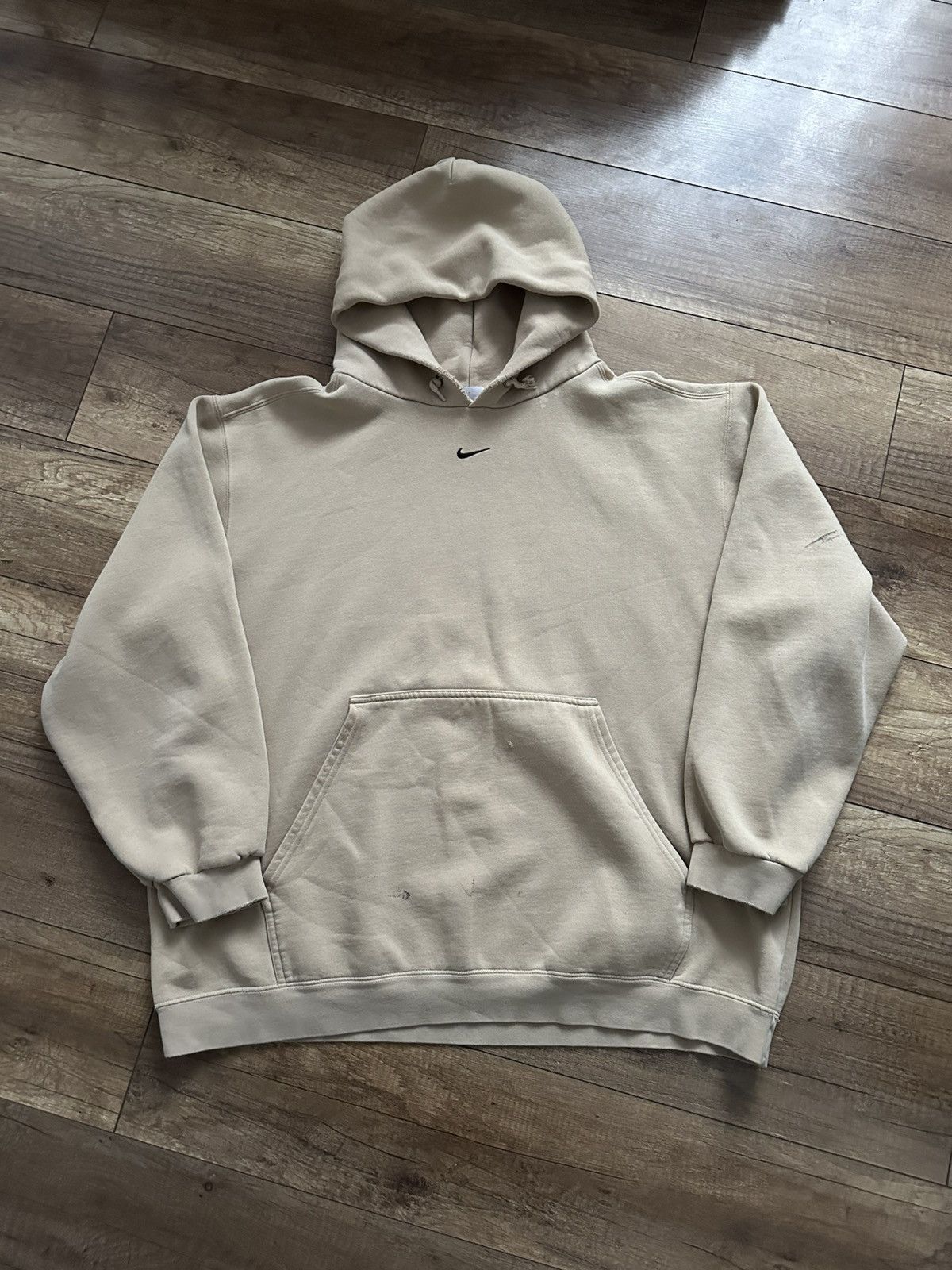 Nike Nike Vintage Hoodie Pullover Center Swoosh 90s USA Size US XL / EU 56 / 4 - 2 Thumbnail