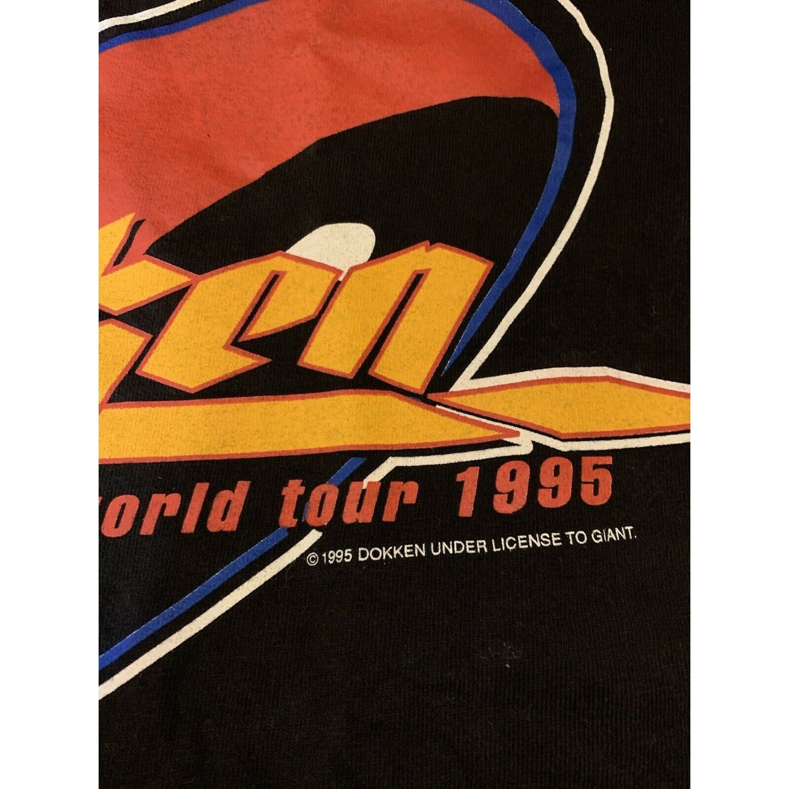 Giant Vintage DOKKEN WORLD TOUR 1995 Men’s Sz XL T Shirt Rock Meta Size US XL / EU 56 / 4 - 7 Thumbnail