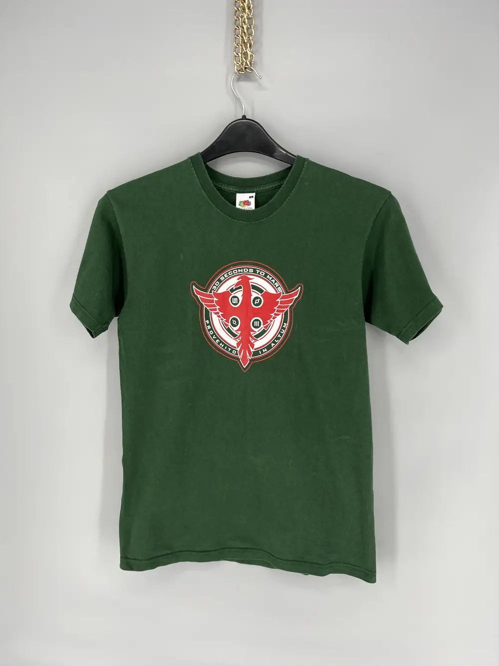 Band Tees Vintage Y2K 30 SECONDS TO MARS Tour T-Shirt 2010 Size US S / EU 44-46 / 1 - 3 Thumbnail
