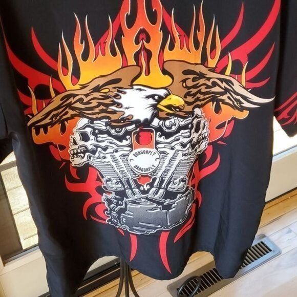 Other Dragonfly Clothing Co. Fire Eagle Skull Motor Buttondown Sho Size US XL / EU 56 / 4 - 8 Thumbnail