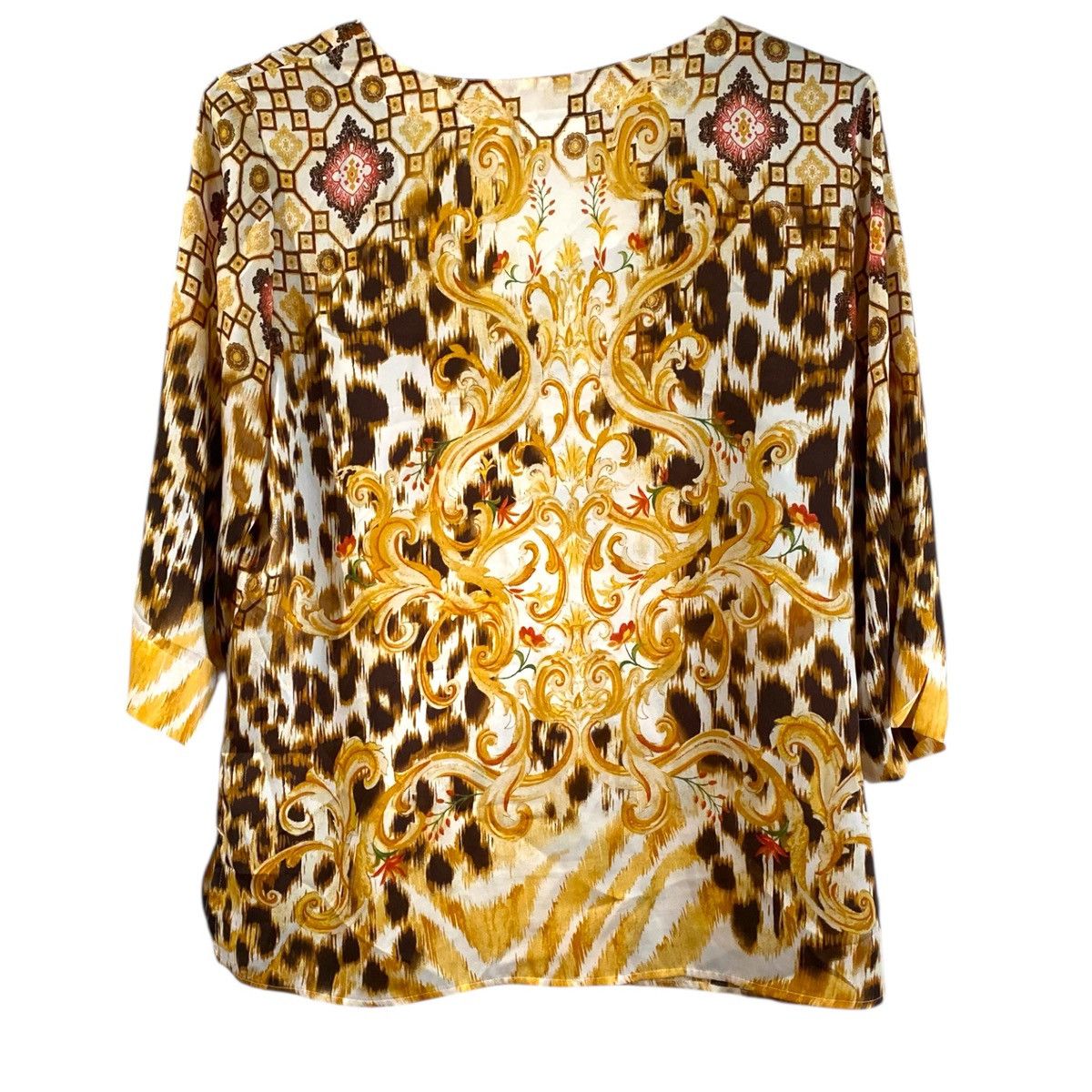 Chicos Chicos Satiny Sequin Rhinestone Embellished 2 (Large) Size L / US 10 / IT 46 - 2 Thumbnail