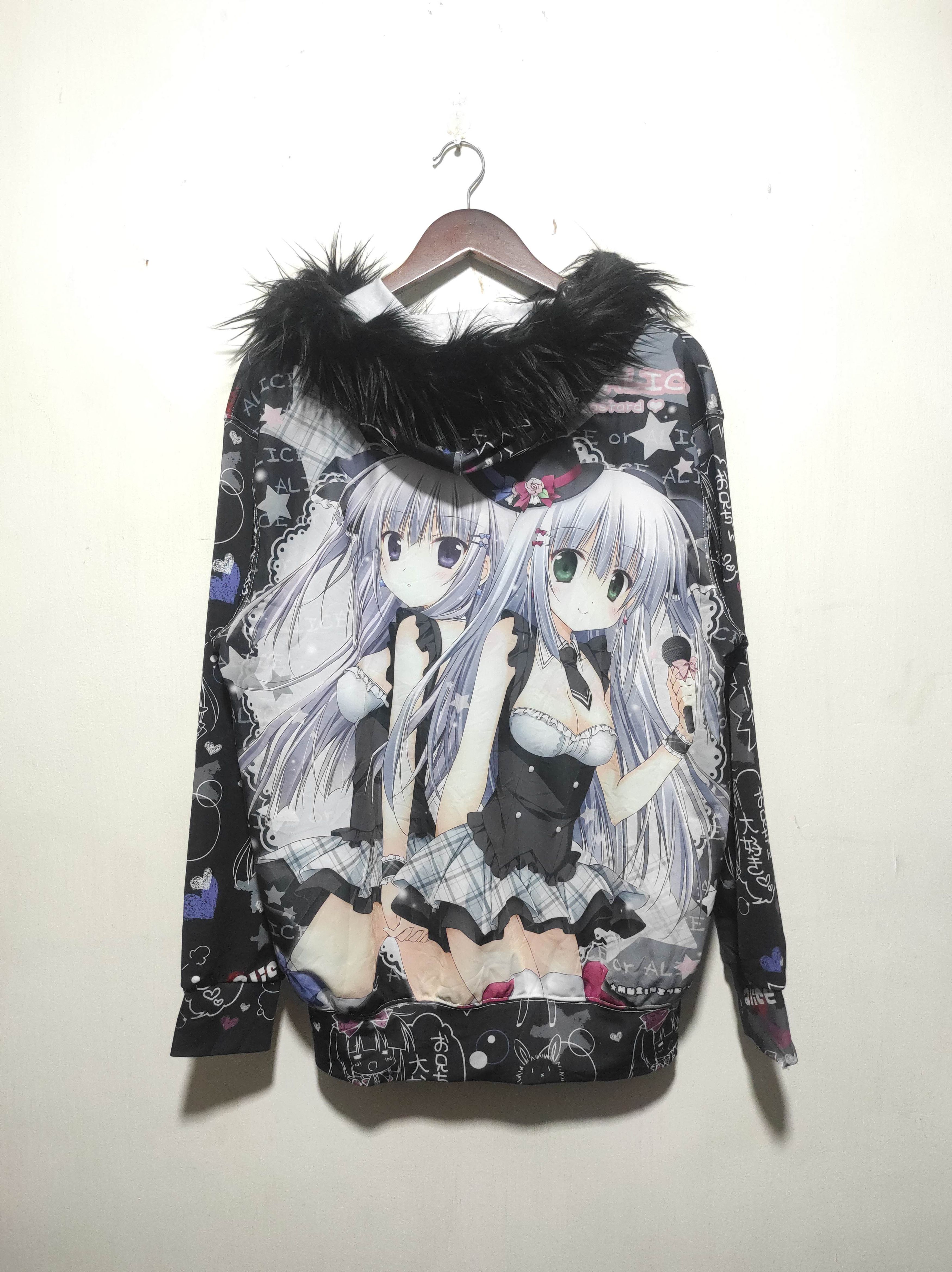 Anime Alice or Alice Zip Fur Hoodie Parka i6w9 LGB style Size US L / EU 52-54 / 3 - 16 Thumbnail