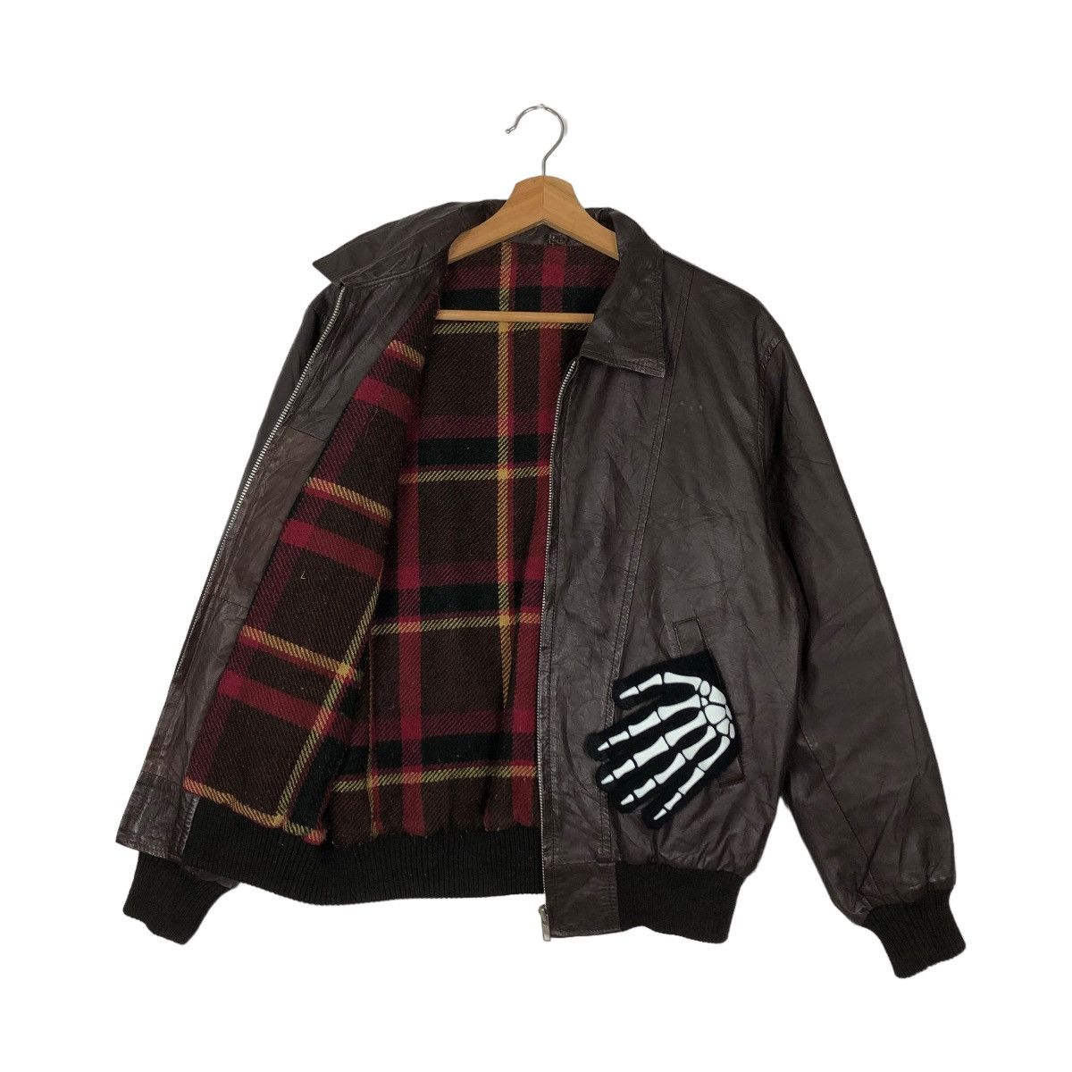 Japanese Brand 🔥VINTAGE LEATHER JACKET JAPAN BLANKET ISSEY MIYAKE Size US L / EU 52-54 / 3 - 8 Thumbnail