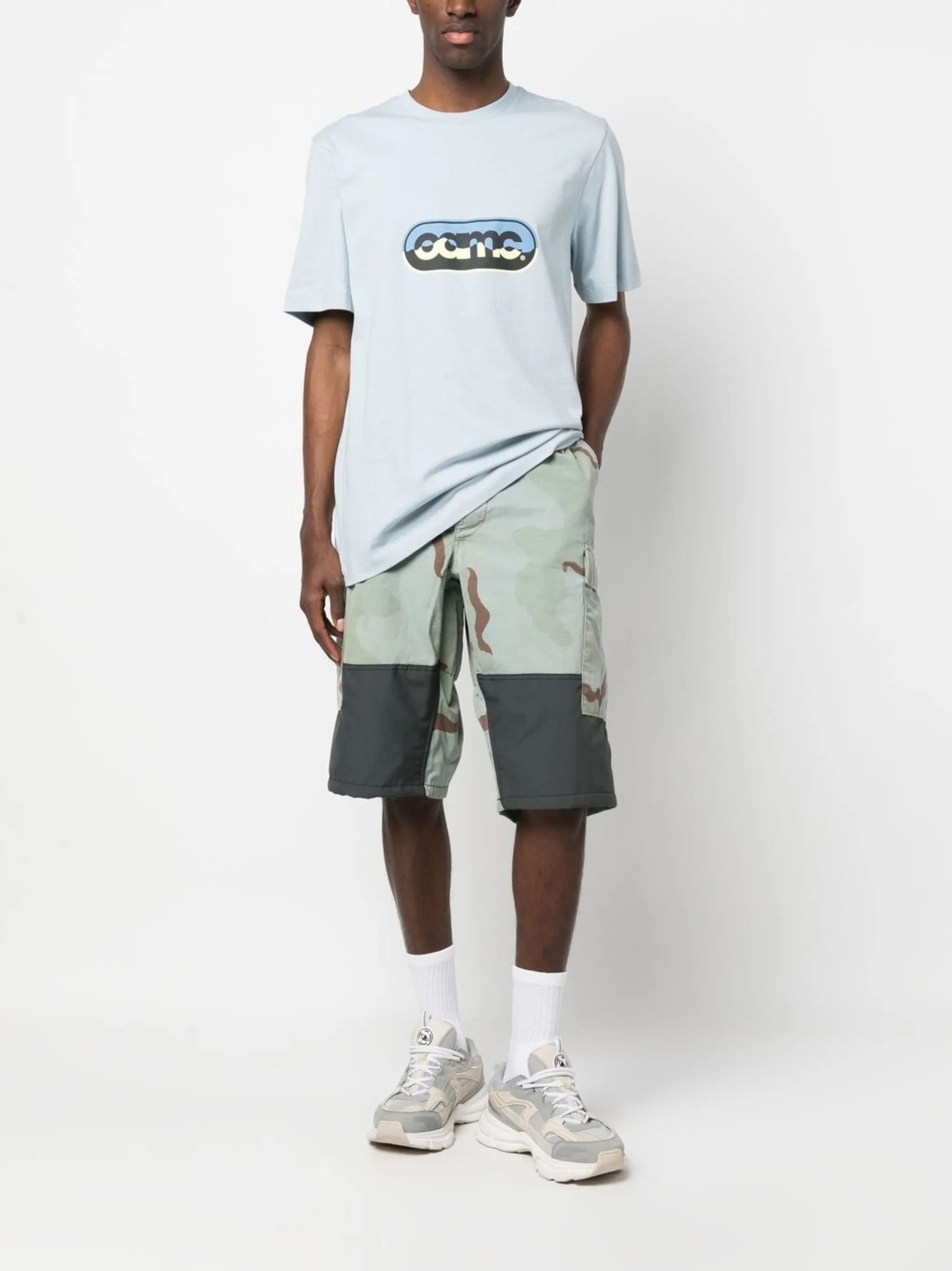 OAMC o1y0225 Logo Crewneck T-Shirt in Sky Blue Size US XS / EU 42 / 0 - 5 Thumbnail
