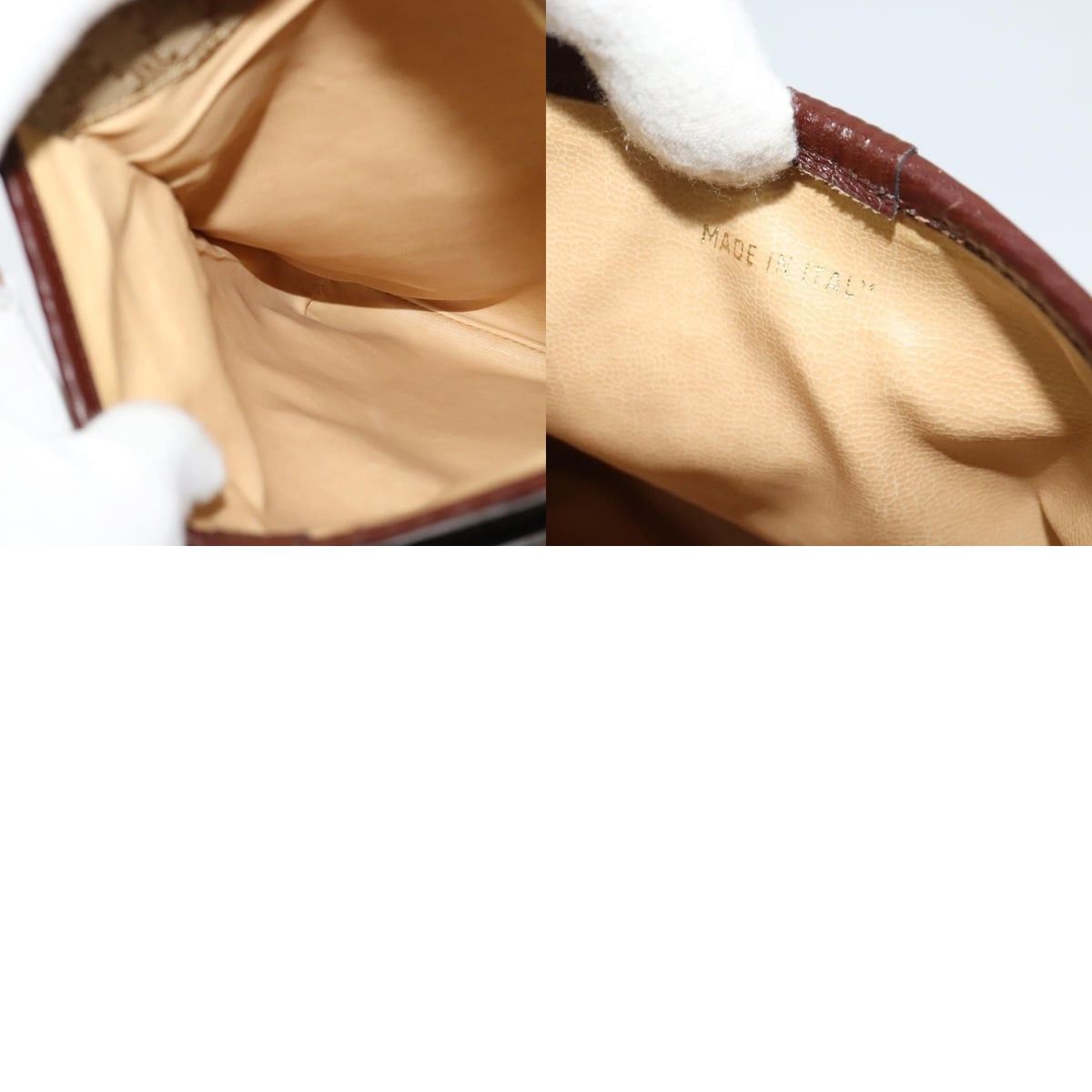 Celine CELINE Macadam Canvas Shoulder Bag Beige Gold Size ONE SIZE - 13 Thumbnail
