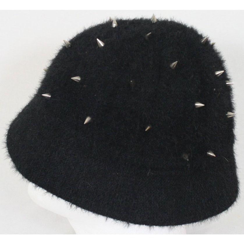 Handmade × Vintage Custom Made 1/1 Faux Fur Spiked Goth Punk Bucket Hat Small Size ONE SIZE - 4 Thumbnail