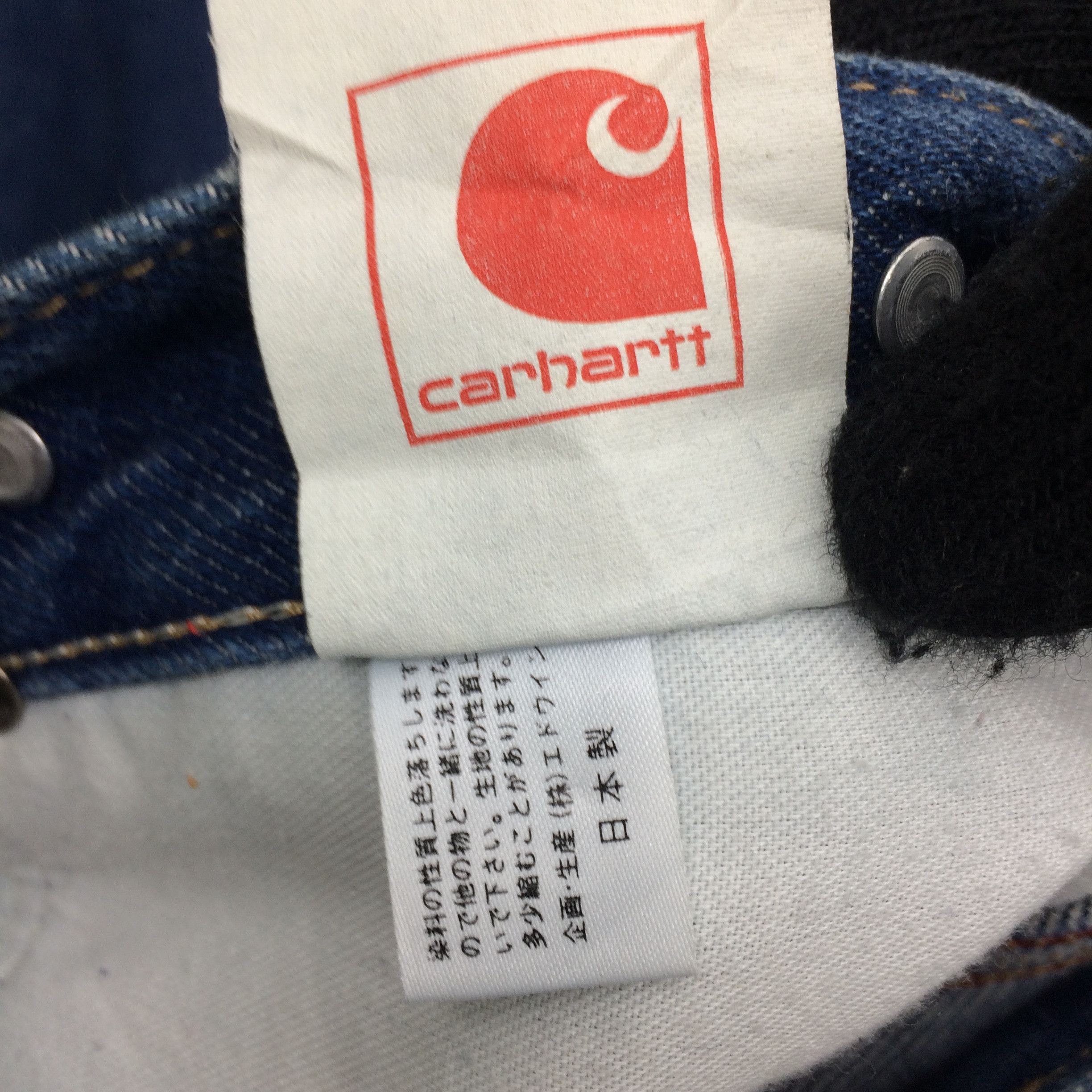 Carhartt × Vintage X214 CARHARTT VTG OVERALL DENIM CARPENTER PANTS WORKWEAR Size US 32 / EU 48 - 3 Thumbnail