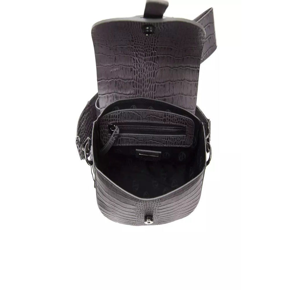 Other Pompei Donatella Gray Leather Crossbody Bag Size ONE SIZE - 5 Thumbnail