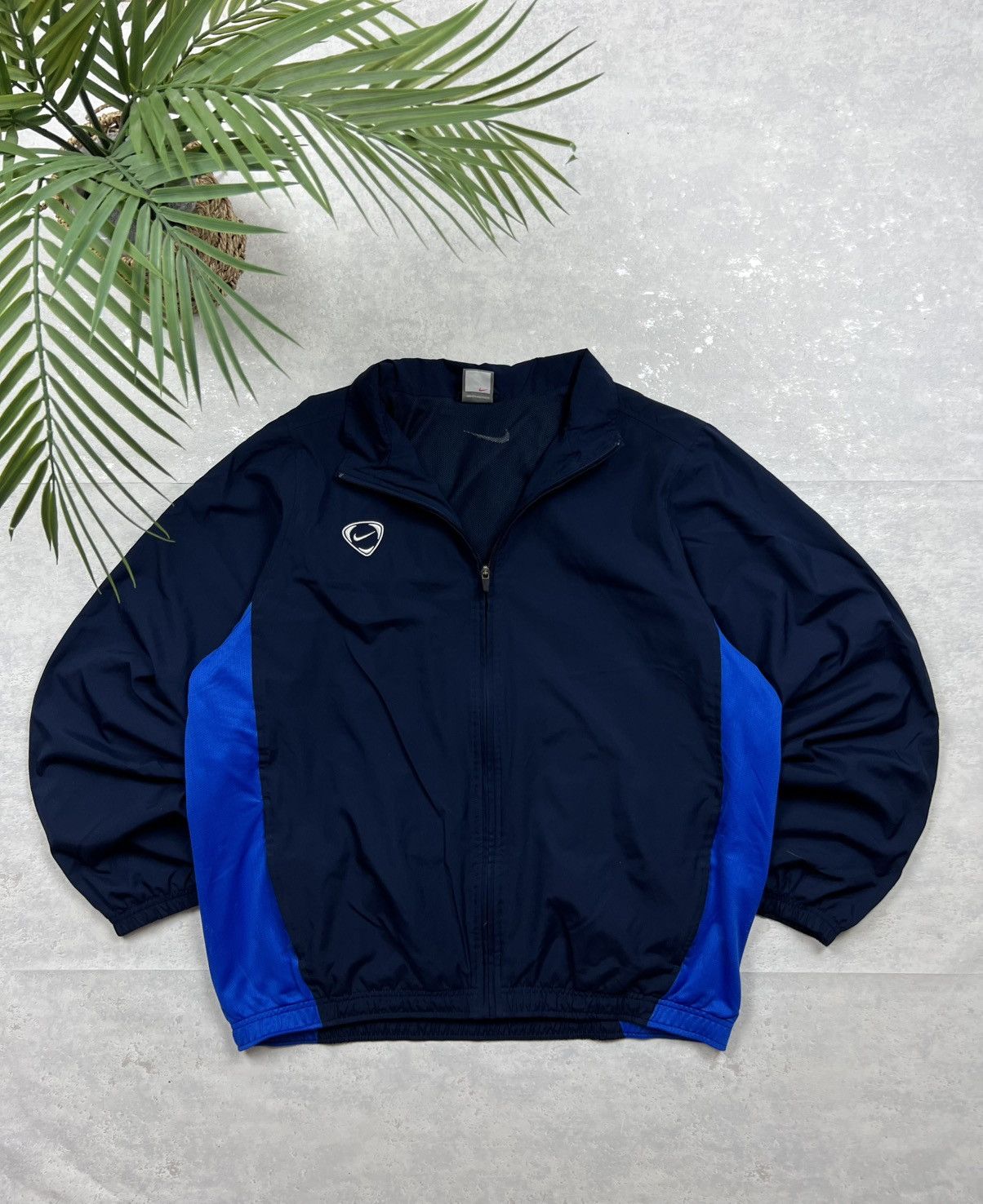 Nike 00s Nike Double Swoosh Vintage Y2K Oversized Retro Jacket Size US XL / EU 56 / 4 - 1 Thumbnail