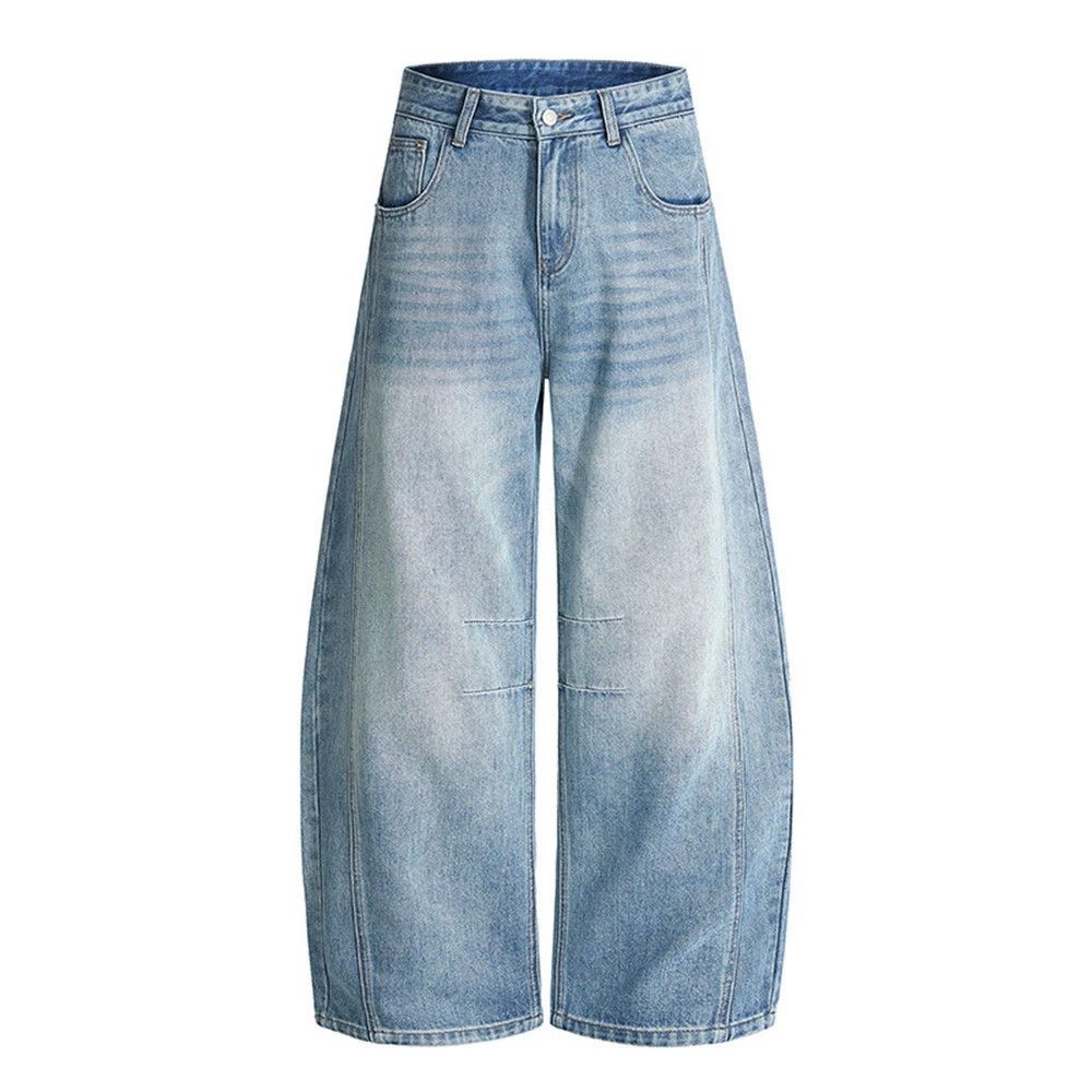 Jean Men's vintage American washed distressed scimitar jeans Size US 32 / EU 48 - 1 Thumbnail