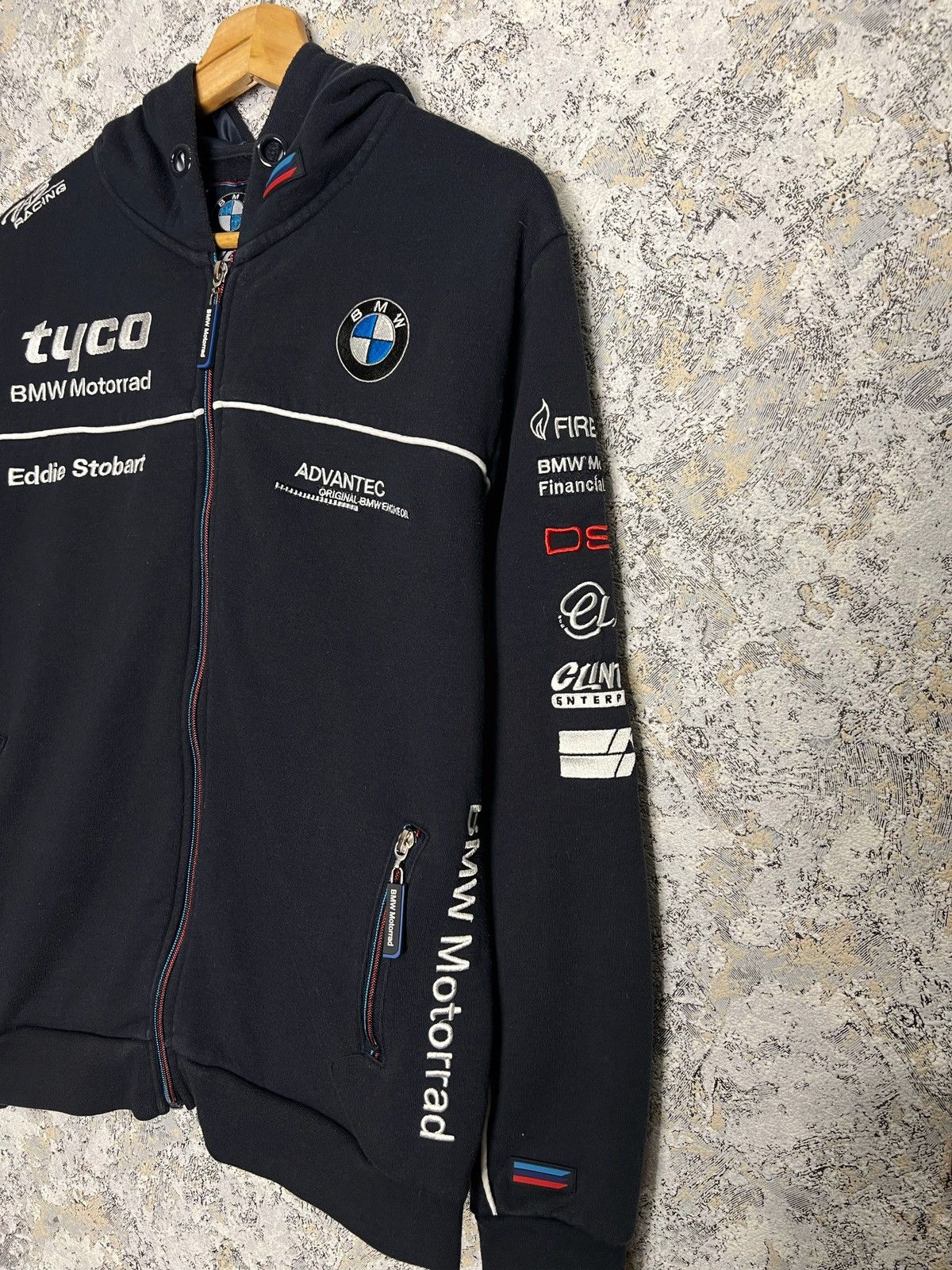 BMW Vintage BMW Tuco Motorrad Racing Full Zip Hoodie Formula Uno Size US S / EU 44-46 / 1 - 4 Thumbnail