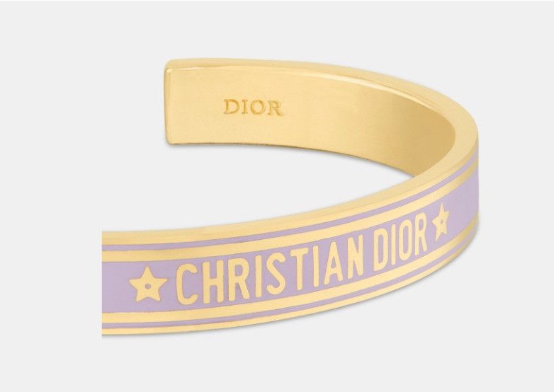 Dior o1w1db11224 Size: OS / Code Bangle in Gold & Lilac Size ONE SIZE - 3 Thumbnail