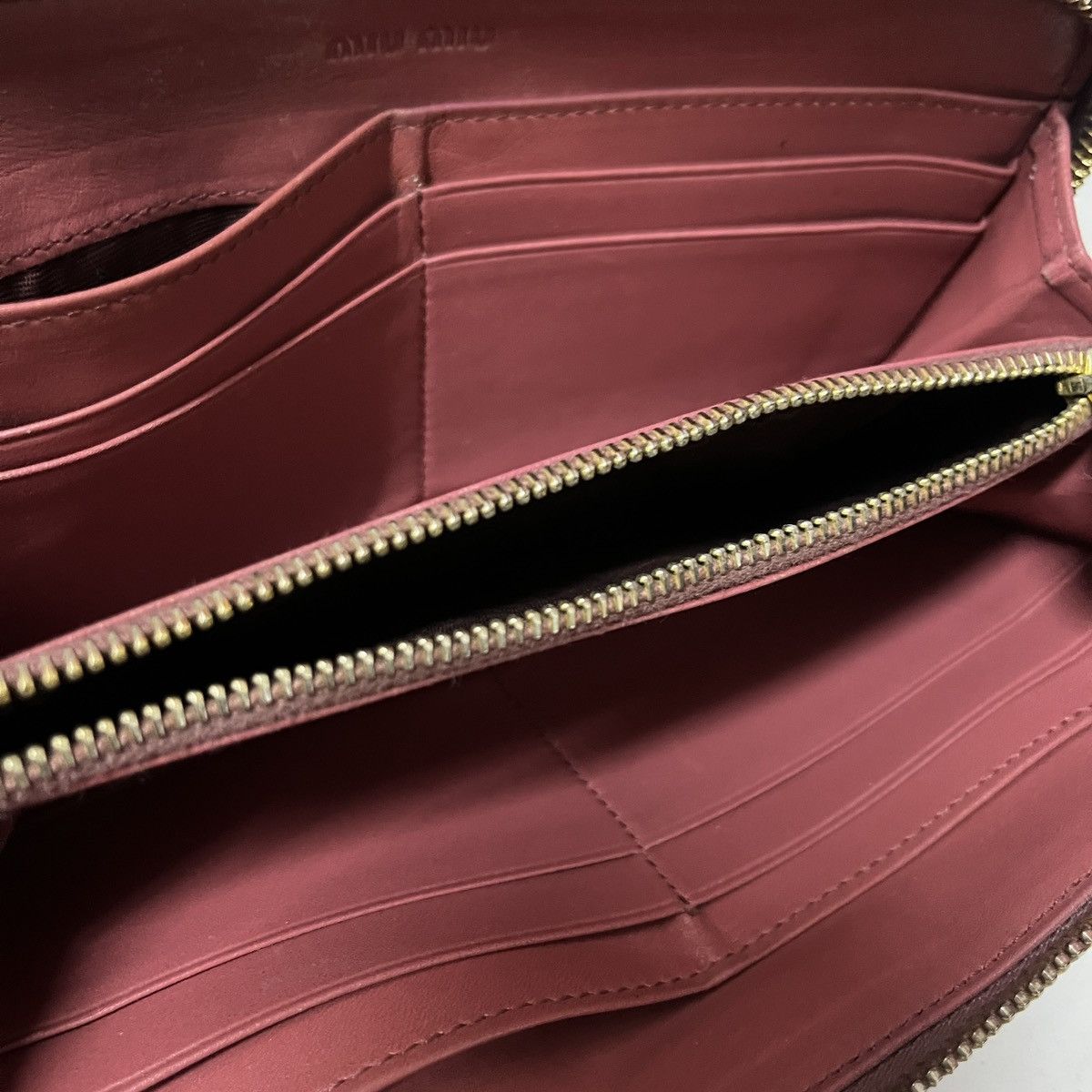 Miu Miu MIU MIU Long Wallet Zipper Crocodile Embossed Pattern Size ONE SIZE - 7 Thumbnail