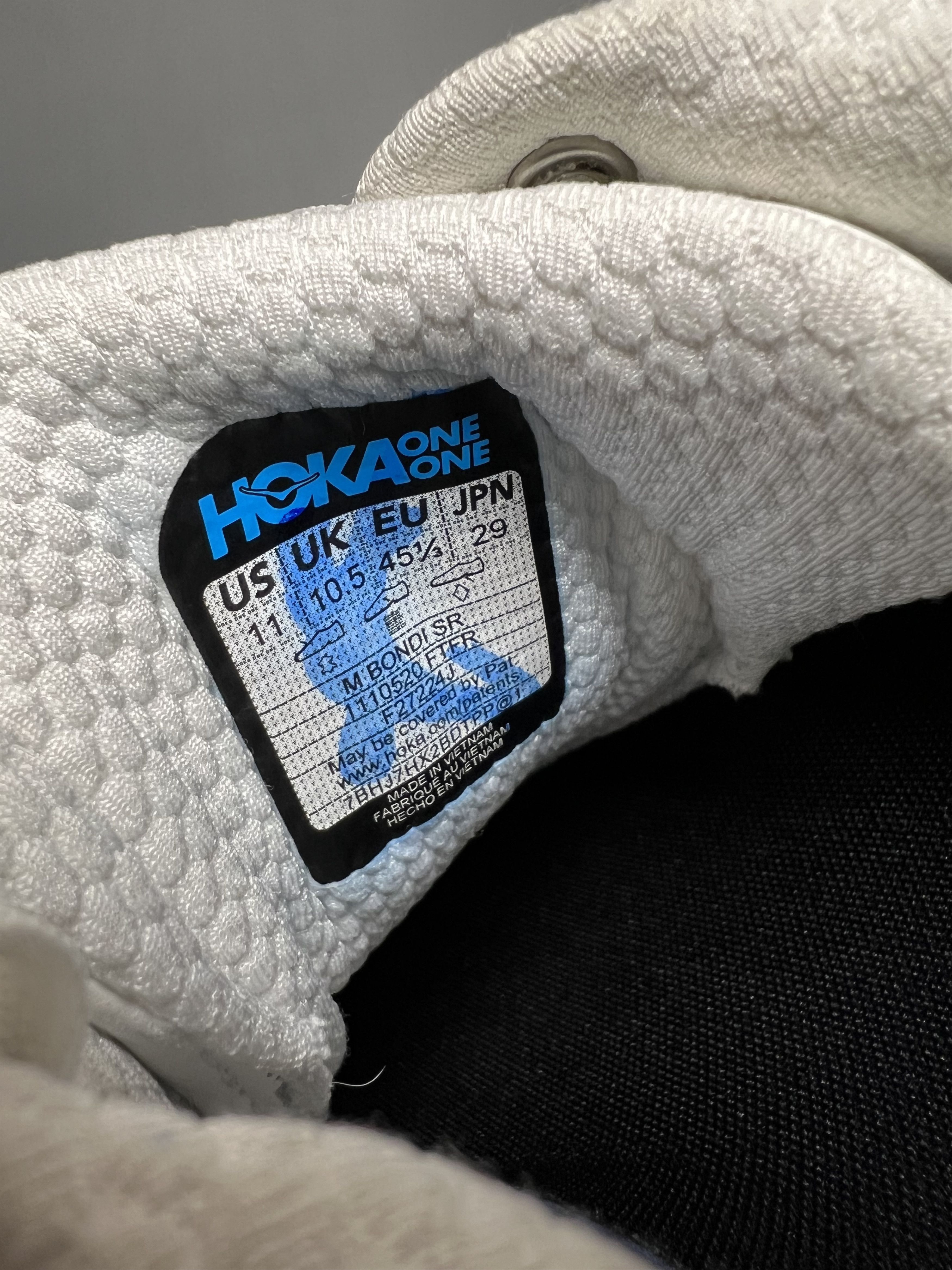 Hoka Hoka One One Bondi SR 'Frost' Running Shoes Slip Resistant Size US 11 / EU 44 - 8 Thumbnail
