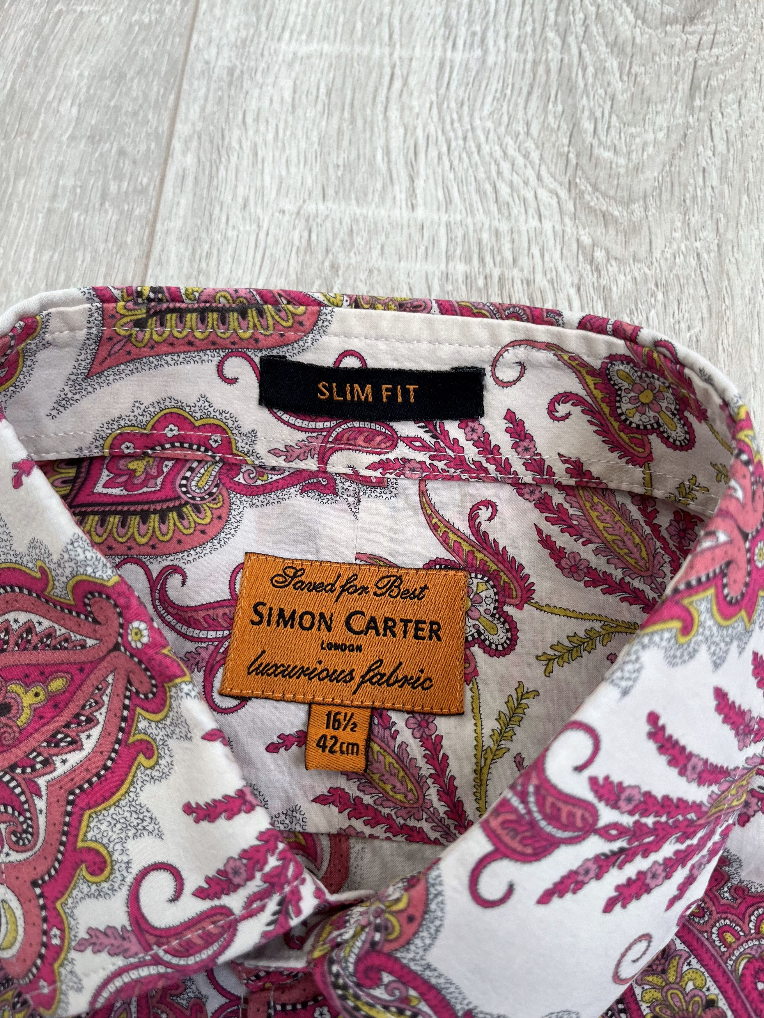 Simon Carter Simon Carter Overprinted Shirt Slim Fit Size US L / EU 52-54 / 3 - 8 Thumbnail