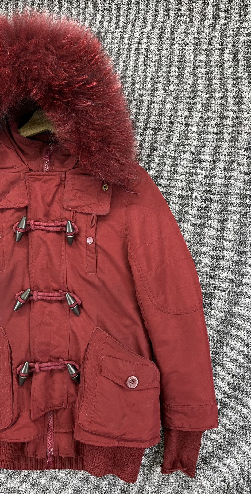 Japanese Brand Vintage SLY Fur Racoon If Six Was Nine Style Punk Jacket Size M / US 6-8 / IT 42-44 - 4 Thumbnail
