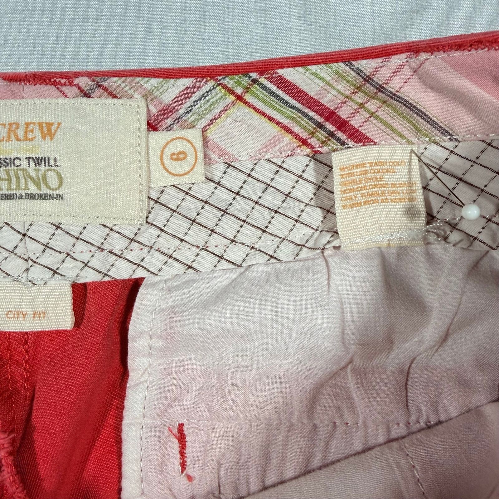 J.Crew J.Crew Classic City Fit Chino Shorts FadedWashed Womens 6 Size 28" / US 6 / IT 42 - 5 Thumbnail