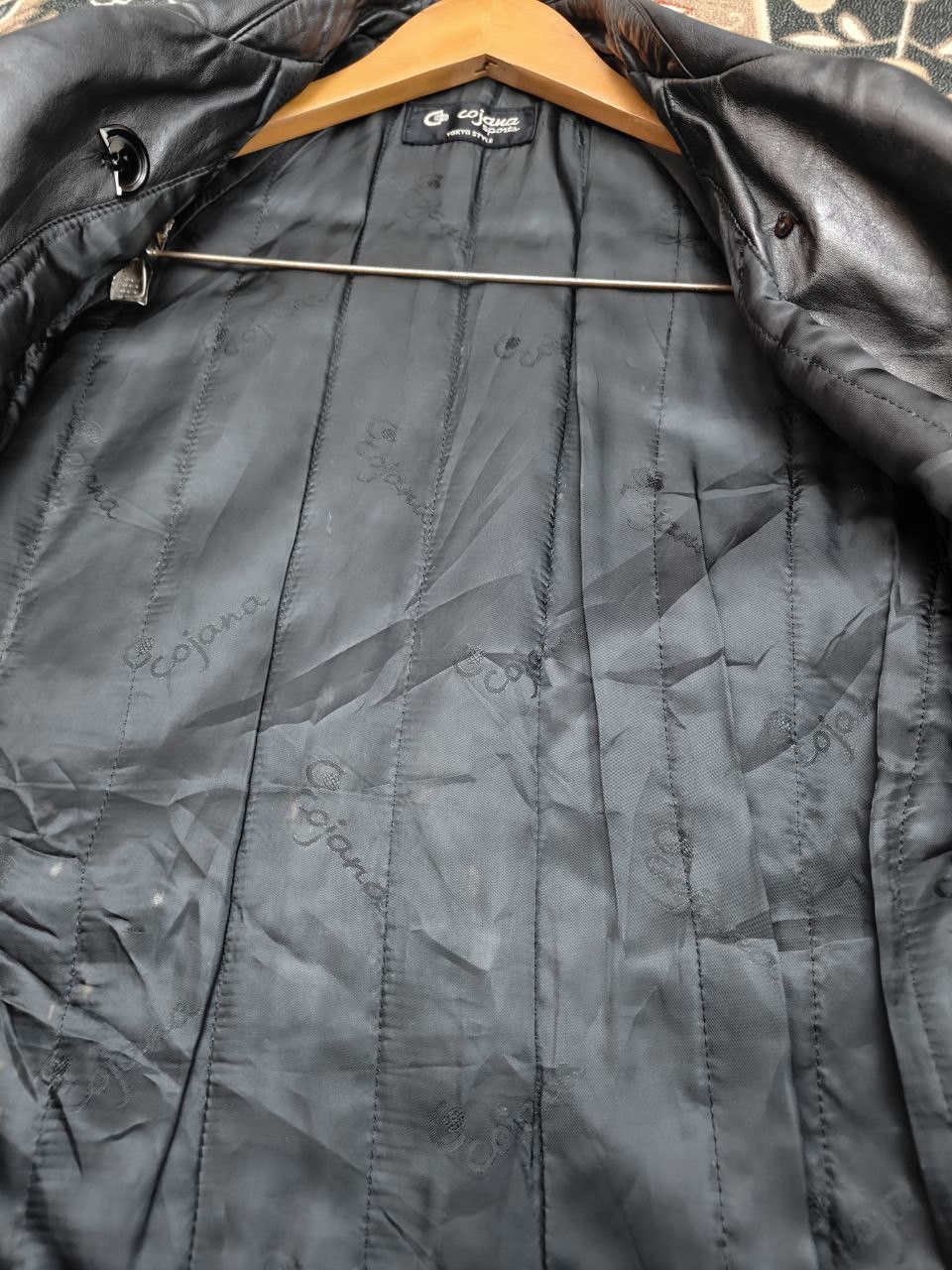 Japanese Brand Vtg Japanese Cojana Sport Leather Trench Coat Size US M / EU 48-50 / 2 - 6 Thumbnail
