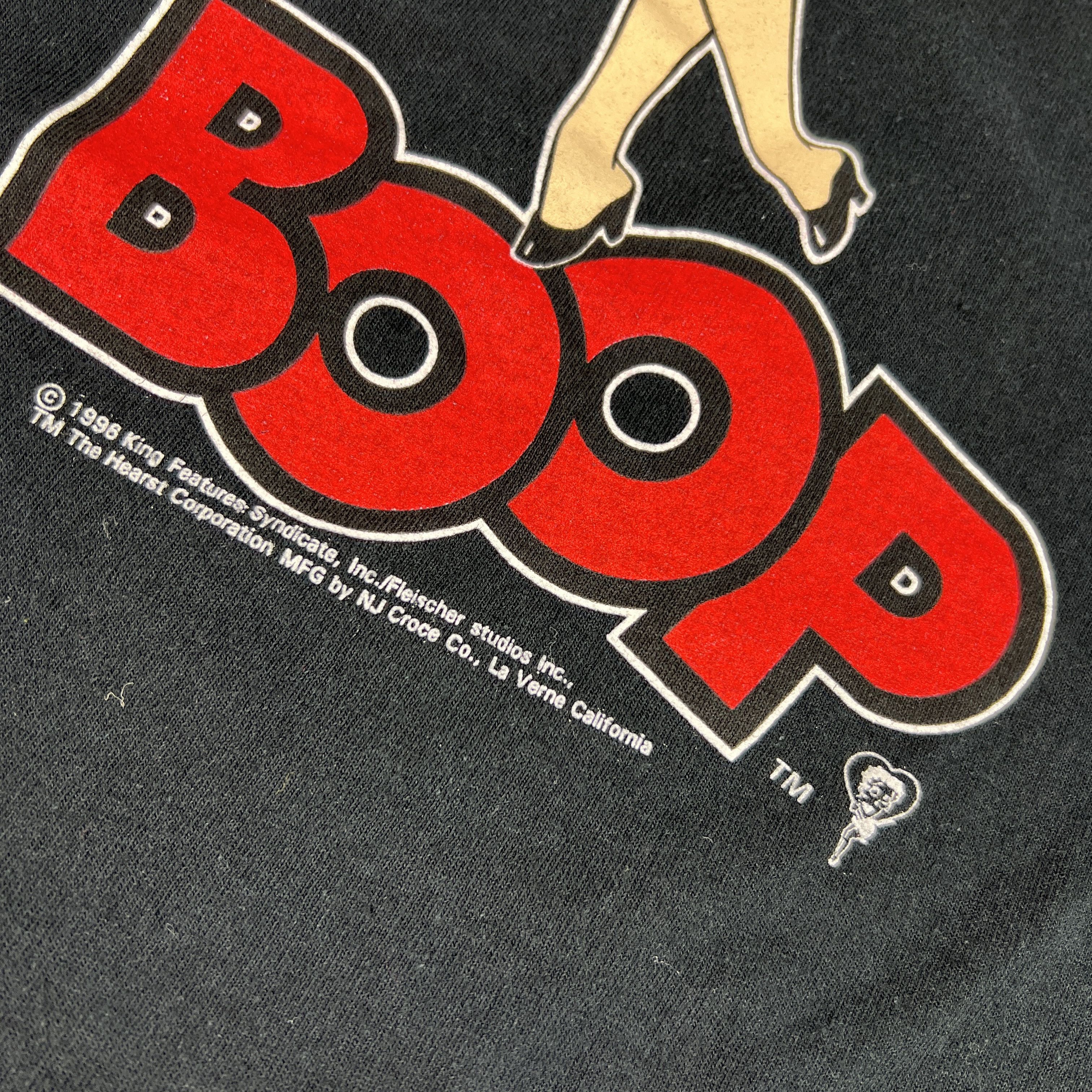 Vintage VTG 90s Betty Boop Shirt Black Double Sided Short Sleeve Tee Size US XXL / EU 58 / 5 - 4 Thumbnail